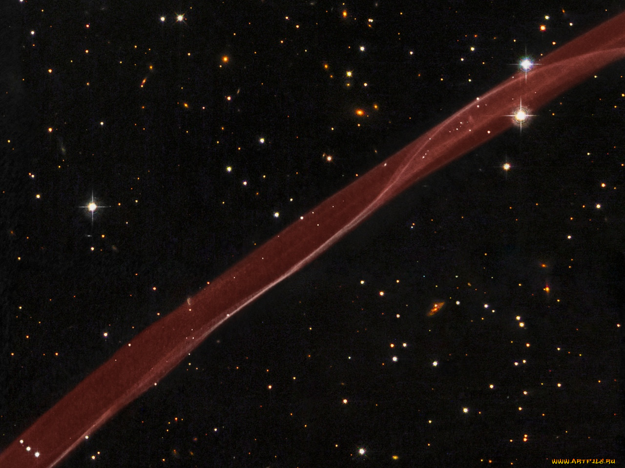 Взрыв сверхновой в телескоп
